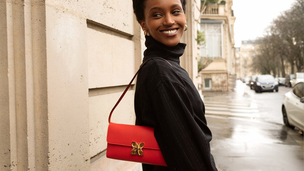 Hortensia Clutch : l’élégance de la ligne Hortensia, version pochette - Fleuron Paris