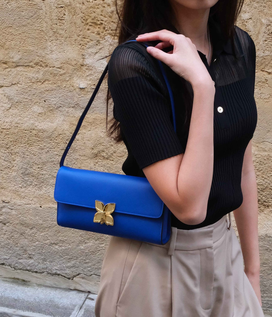 Hortensia Clutch | Bleu Roi - Fleuron Paris
