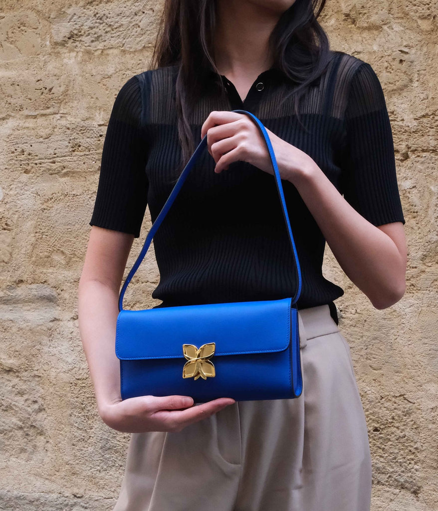 Hortensia Clutch | Bleu Roi - Fleuron Paris