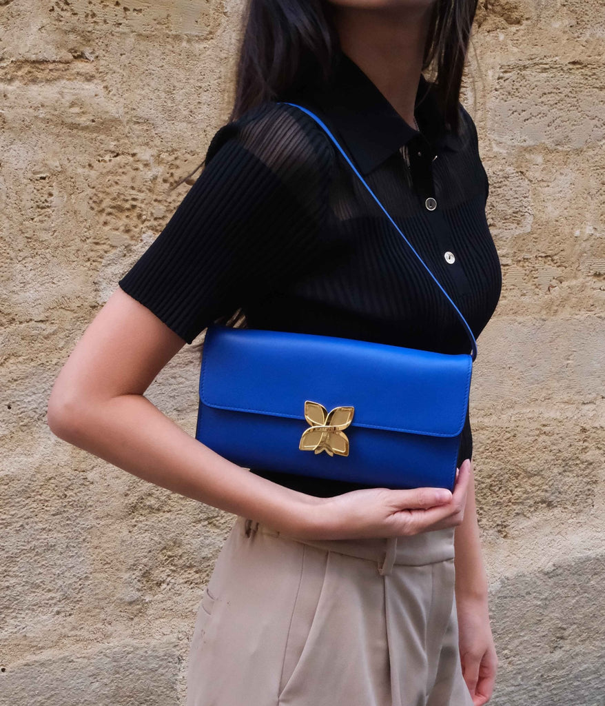 Hortensia Clutch | Bleu Roi - Fleuron Paris