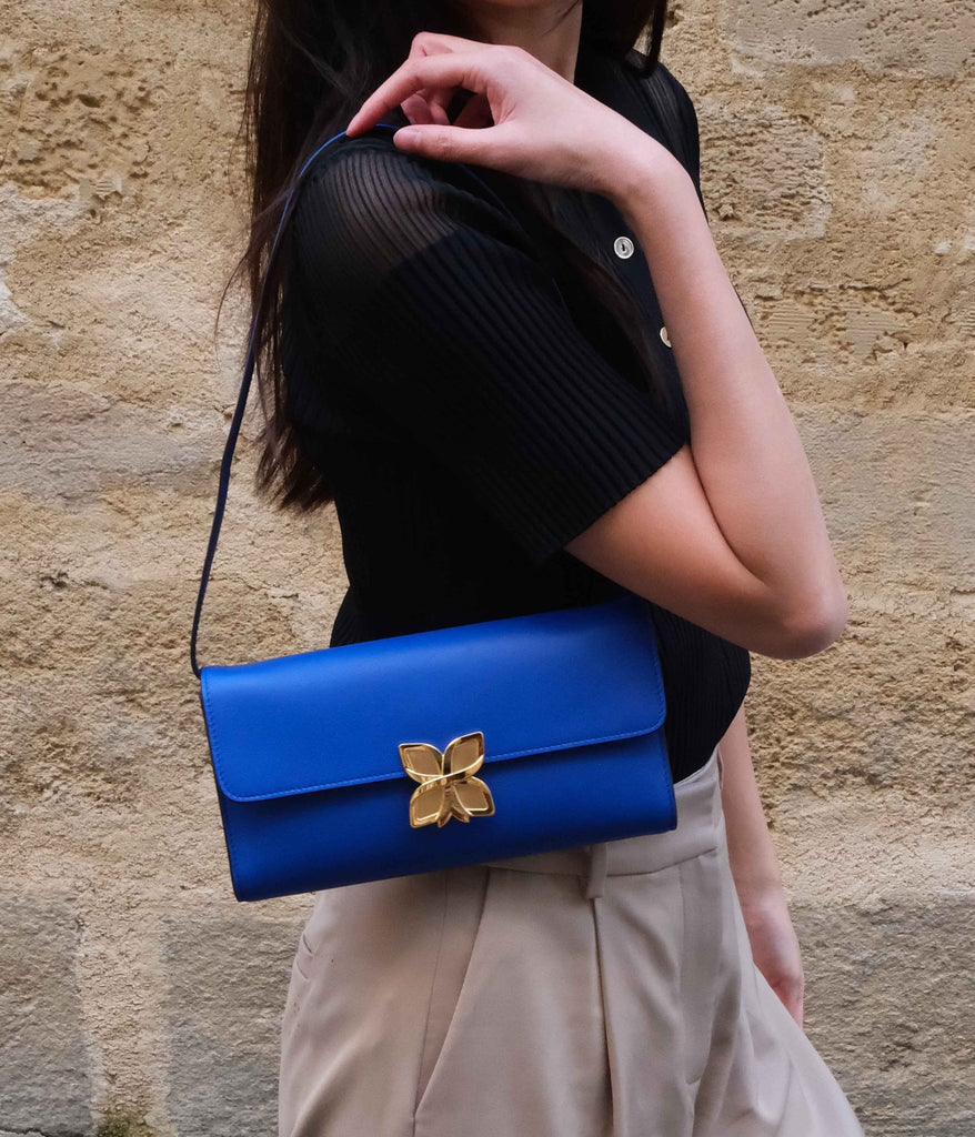 Hortensia Clutch | Bleu Roi - Fleuron Paris