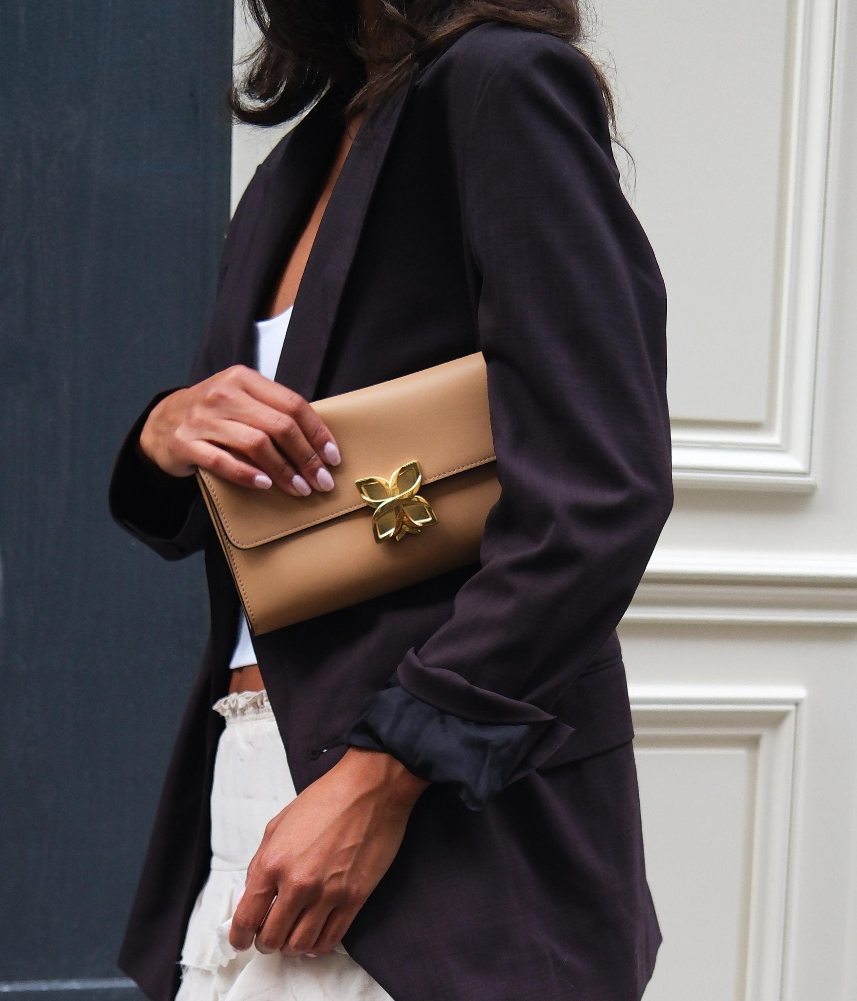 Hortensia Clutch • Cookie – Fleuron Paris