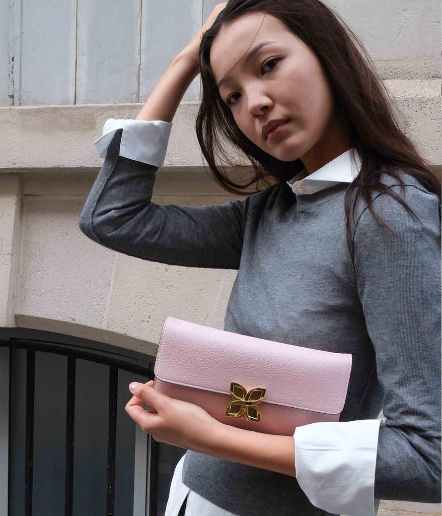 Hortensia Clutch | Rose Ballet - Fleuron Paris