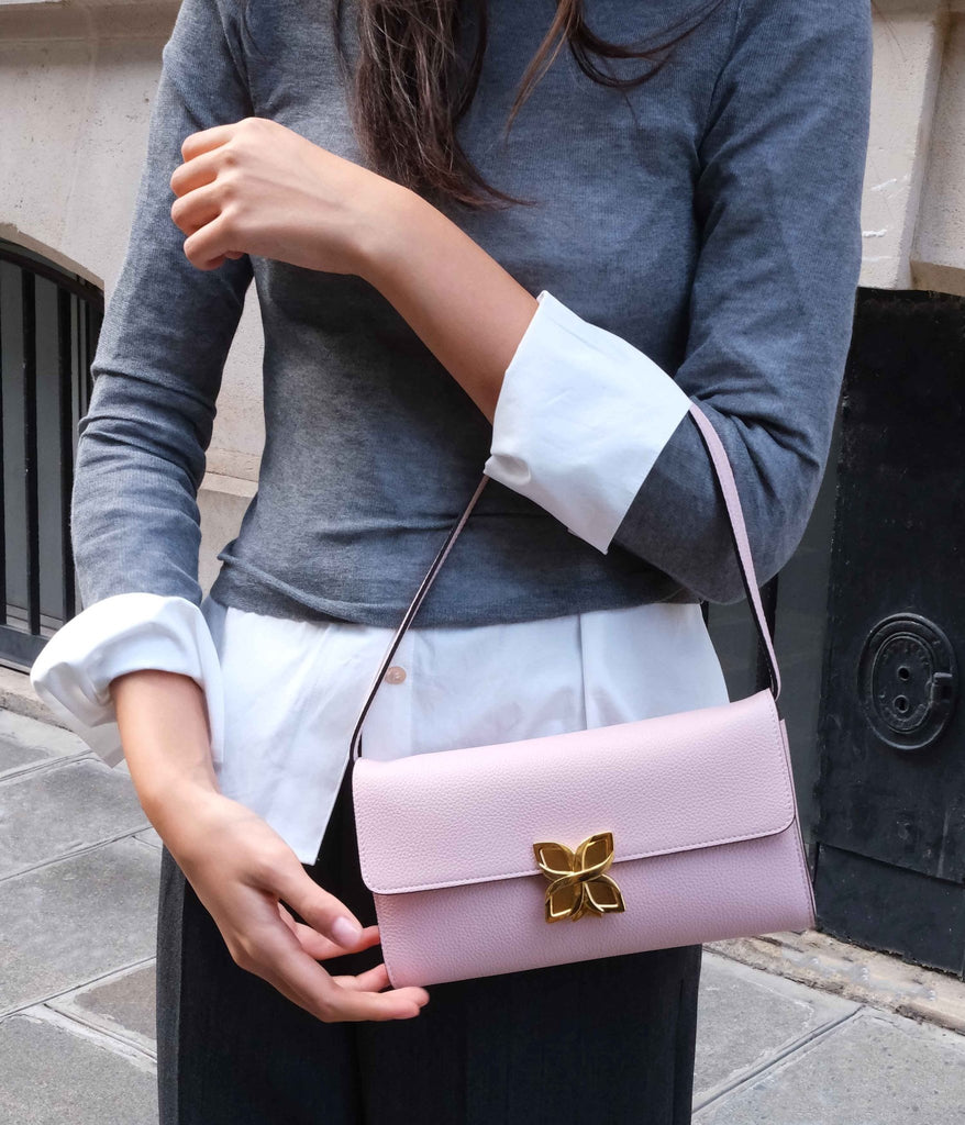 Hortensia Clutch | Rose Ballet - Fleuron Paris