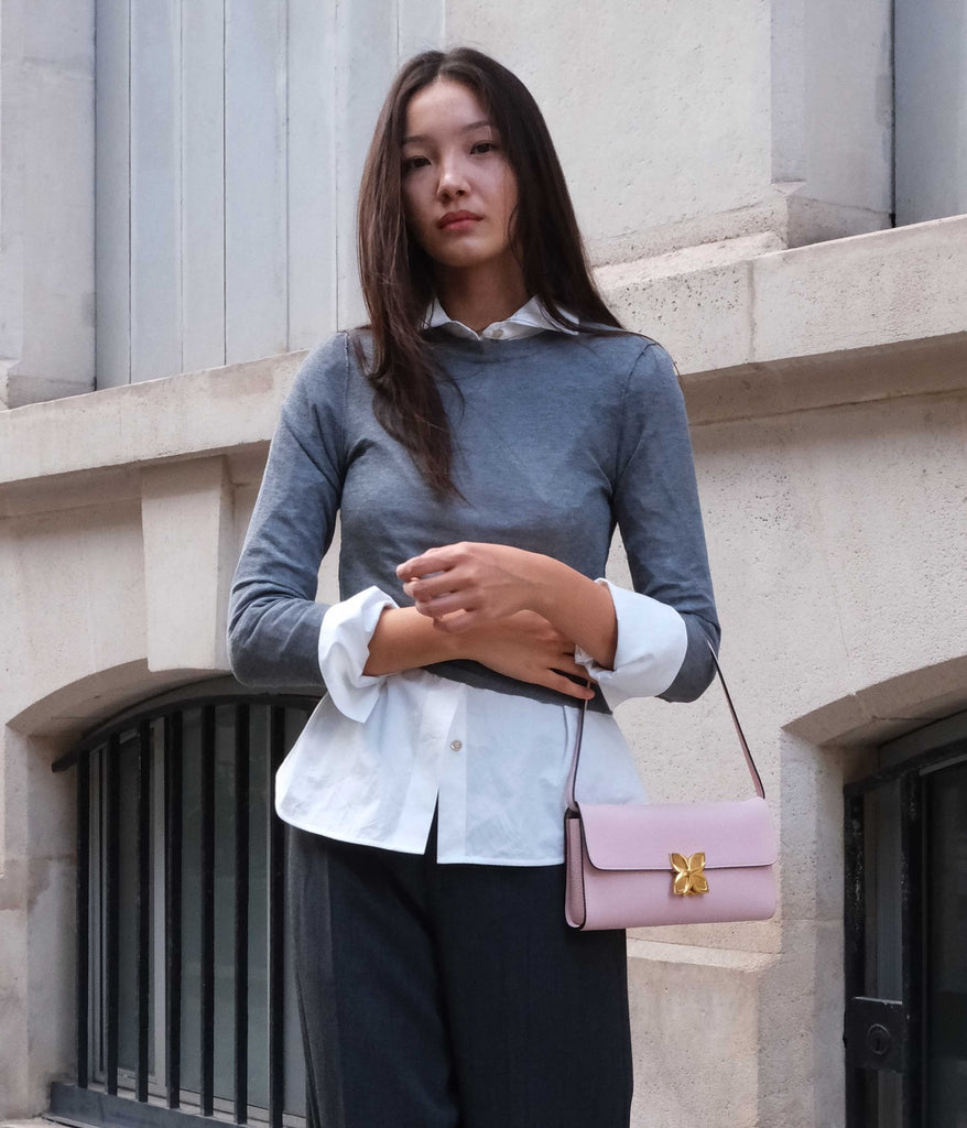Hortensia Clutch | Rose Ballet - Fleuron Paris