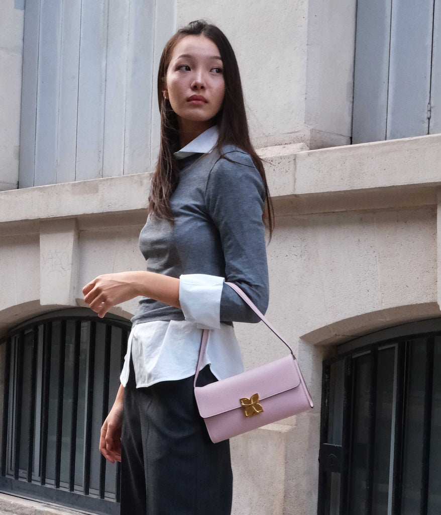 Hortensia Clutch | Rose Ballet - Fleuron Paris