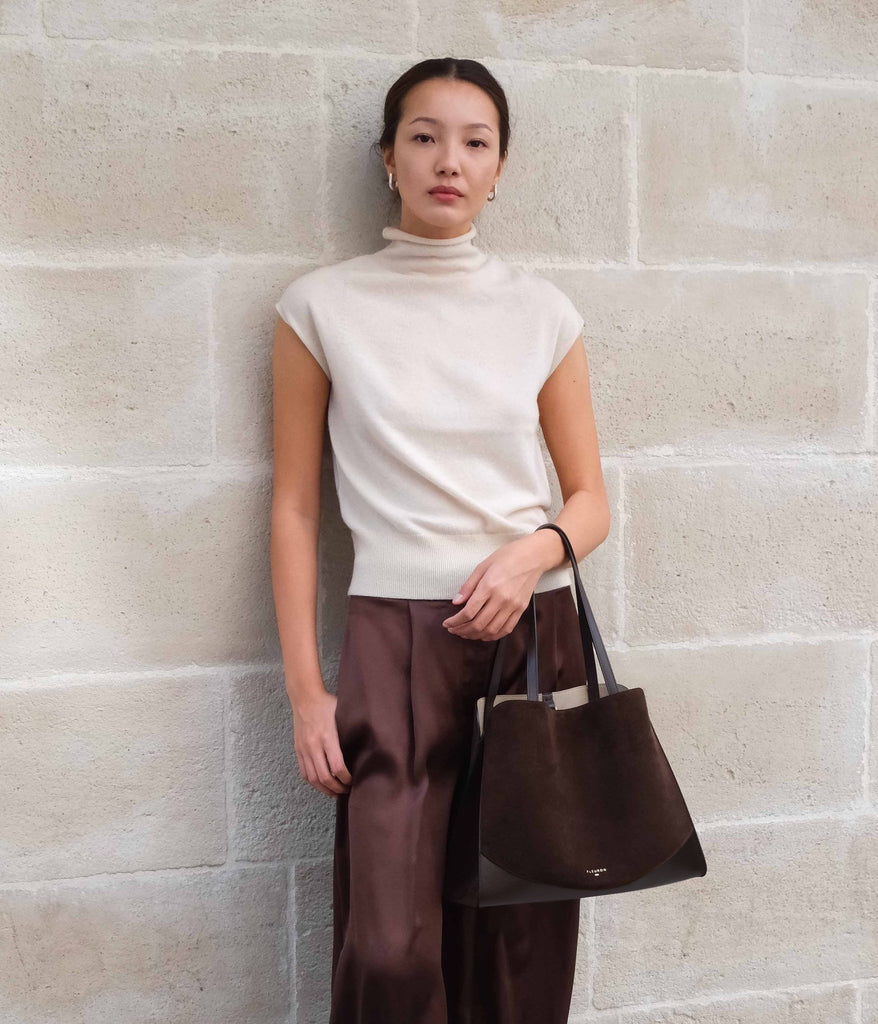 Medium Oak | Suede Moka - Fleuron Paris