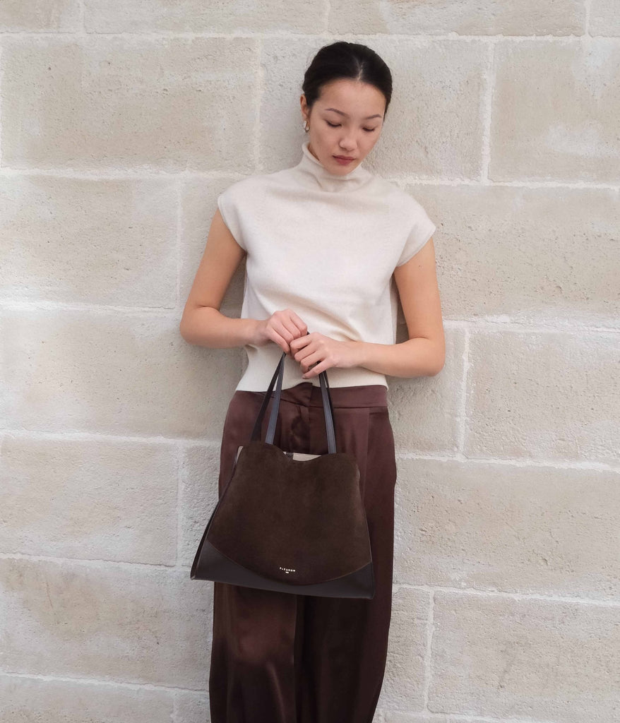 Medium Oak | Suede Moka - Fleuron Paris