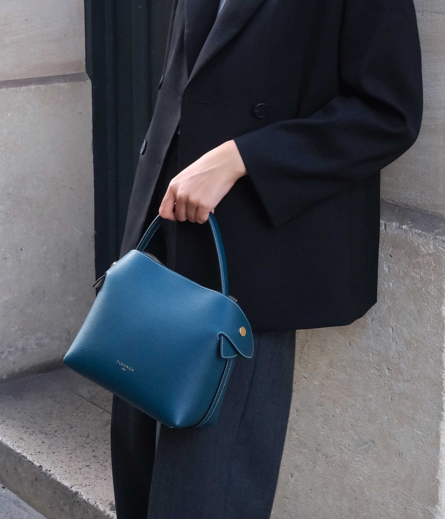 Medium Swann | Bleu Pacifique - Fleuron Paris