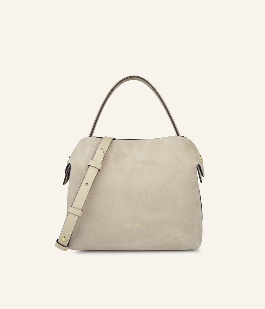Medium Swann | Suede Dune - Fleuron Paris