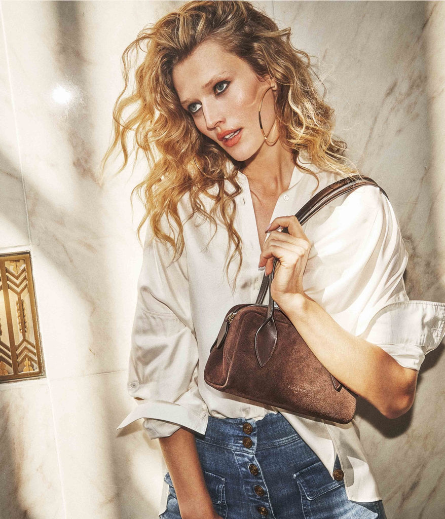 Mini Bambou | Suede Moka - Fleuron Paris