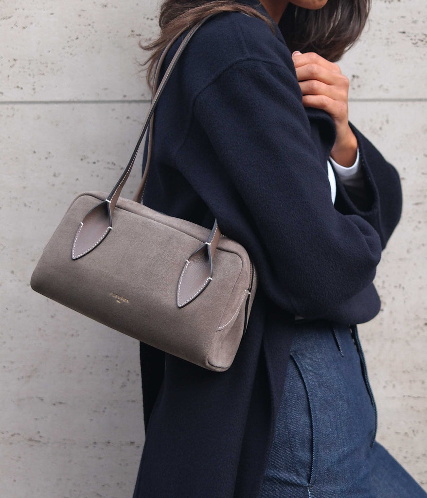 Mini Bambou | Suede Taupe - Fleuron Paris