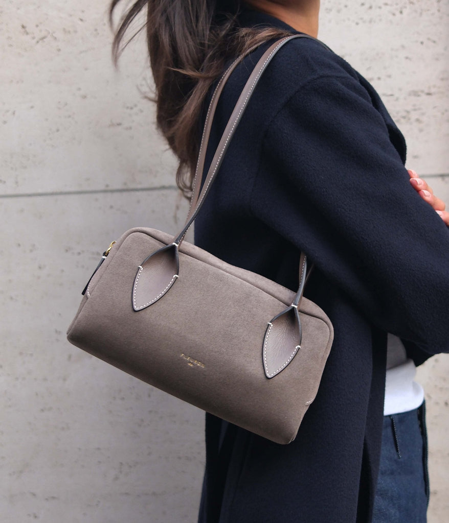 Mini Bambou | Suede Taupe - Fleuron Paris