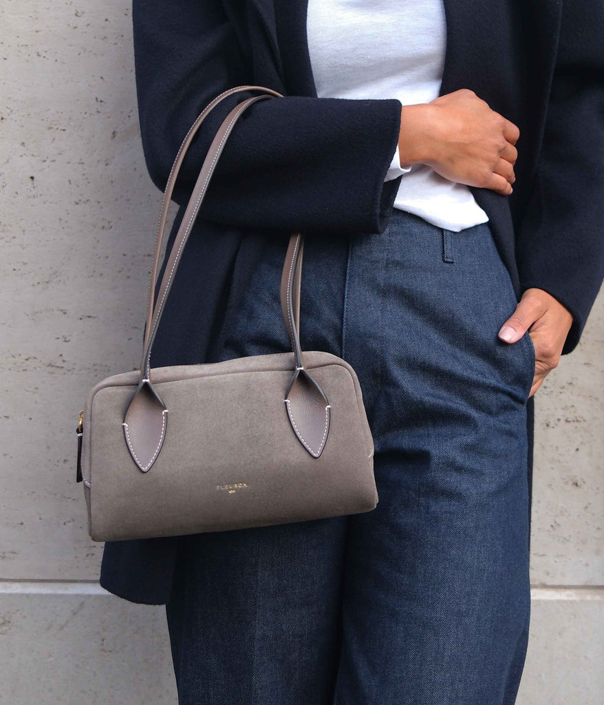 Mini Bambou | Suede Taupe - Fleuron Paris