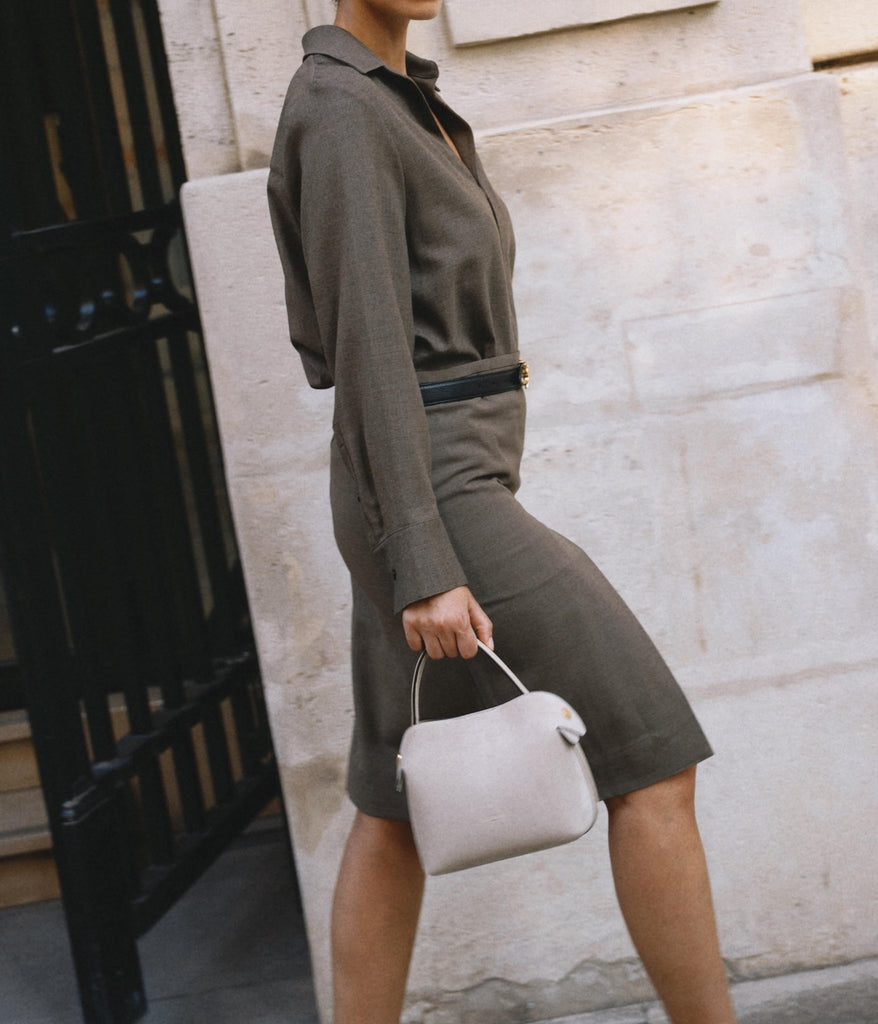 Mini Swann | Suede Dune - Fleuron Paris