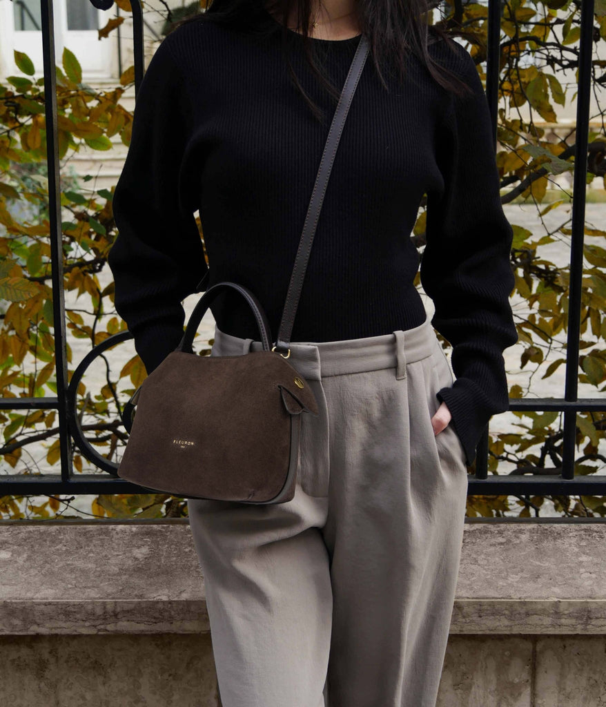 Mini Swann | Suede Moka - Fleuron Paris