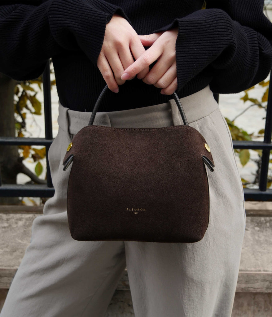 Mini Swann | Suede Moka - Fleuron Paris