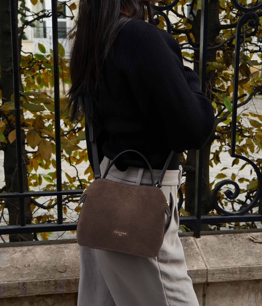 Mini Swann | Suede Moka - Fleuron Paris