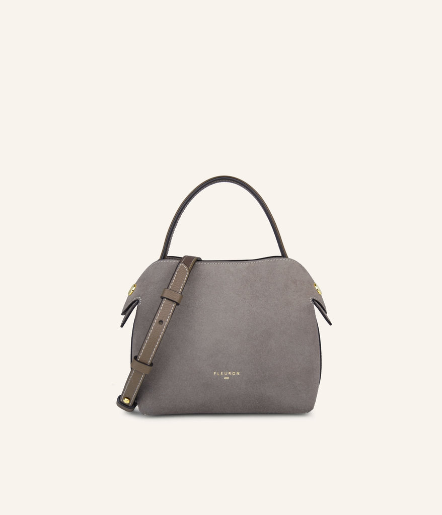 Mini Swann | Suede Taupe - Fleuron Paris