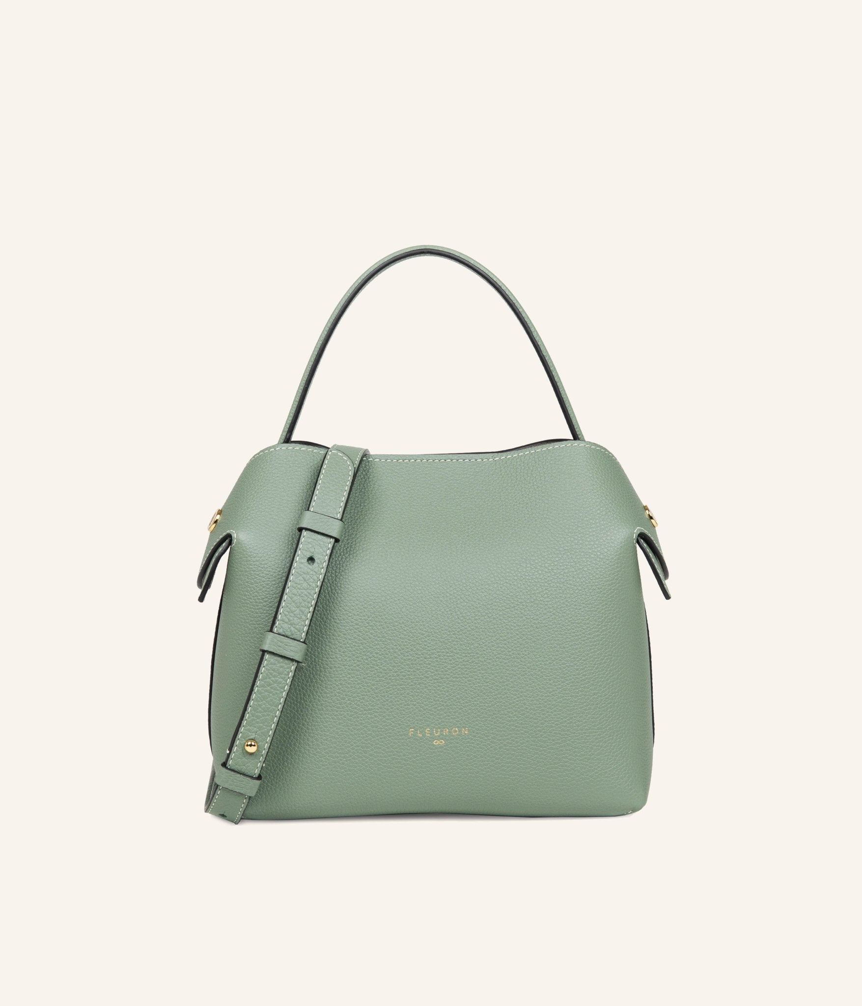 Sac à Main Femme Satin Vert Sarcelle - Imprimé Fleurs Jaunes - Fermeture Aimantée - NEUF